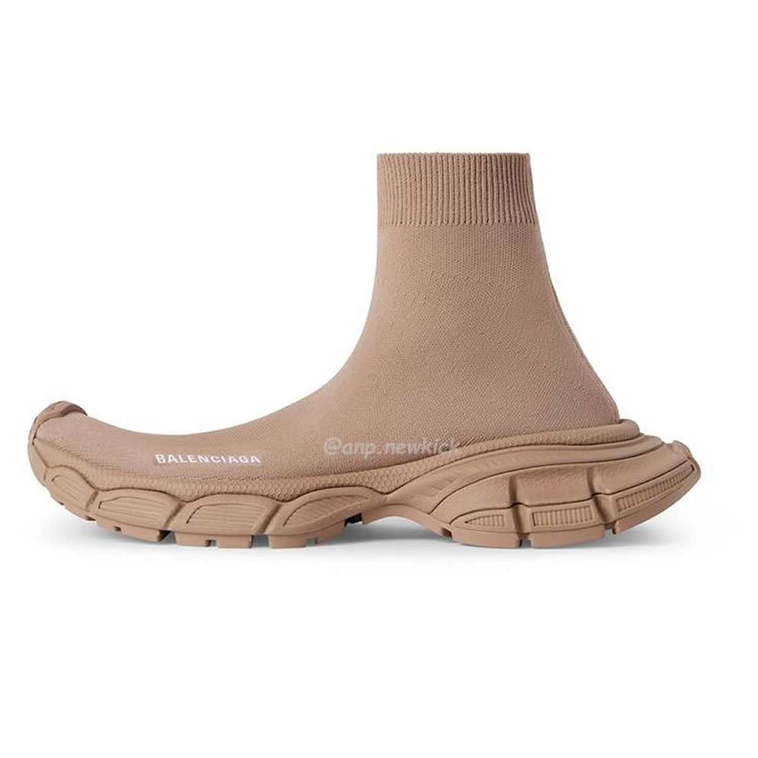 Balenciaga 3xl Sock Recycled Knit Sneakers Black White Fluo Yellow Beige (15) - newkick.cc